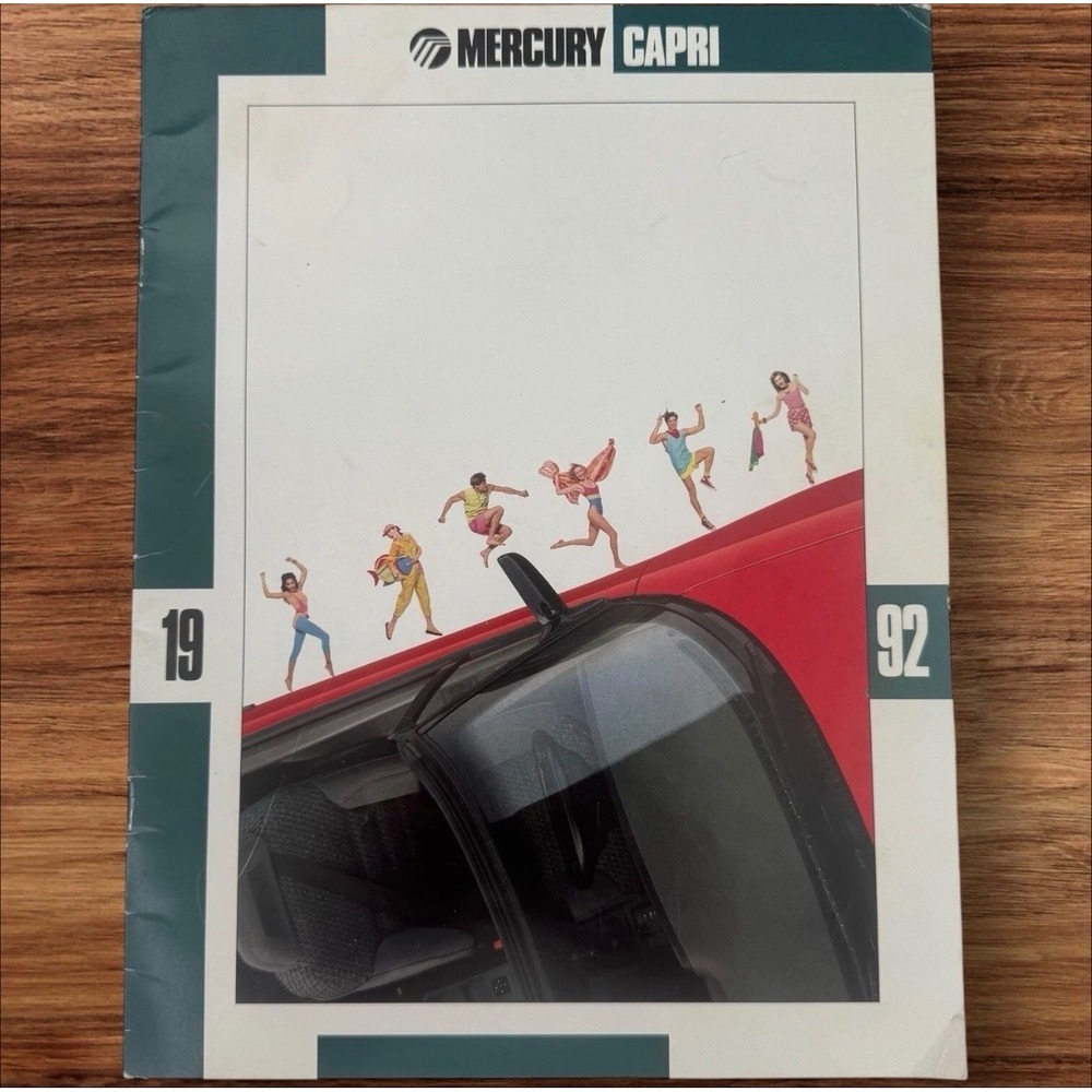 Vintage 1992 Mercury Capri Sales Brochure Original 90s Car Dealer‎ Literature